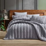 Elart Comfort Velvet 6 Parça 230x220 cm Gümüş Yeni Nesil Uyku Seti