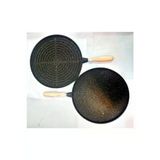 Elart Döküm Çift Taraflı Izgaralı Gözleme Tavası - 36 Cm