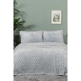 Elart Polen Battaniye Seti Çift Kişilik Wellsoft 3 Parça (230X250 Cm) Gri - 230 x 250 cm