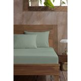 Elart Ranforce Fitted Çift Kişilik Çarşaf Pamuk (160x200cm) Adaçayı - 160 x 200