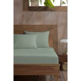 Elart Ranforce Fitted Çift Kişilik Çarşaf Pamuk (160x200cm) Adaçayı