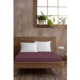 Elart Ranforce Fitted Tek Kişilik Çarşaf Pamuk (100x200cm) Mürdüm