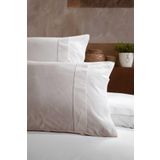 Elart Ranforce Yastık Kılıfı %100 Pamuk 2 Parça (50x70 cm) Ekru