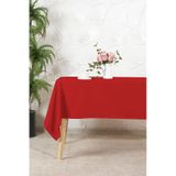 Elart Soft Kadife Masa Örtüsü Dikdörtgen 150x220 Cm Kırmızı Kırmızı