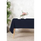 Elart Soft Kadife Masa Örtüsü Dikdörtgen 150x220 Cm Lacivert Lacivert