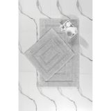 Elart Solid Banyo Halısı Paspas Takımı Pamuklu 2 Adet (60X100 Cm) Gri
