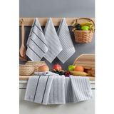 Elart Sophia Mutfak Havlusu 6 Adet (45x30 cm) Gri