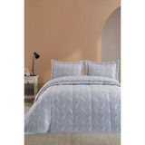 Elart Stil Yatak Örtüsü Elyaflı (270 x 260 cm ) Gri - 270 x 260 cm