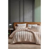 Elart Velvet Comfort Set Uyku Seti Çift Kişilik Kadife 3 Parça (230x220 cm) Cappuccino