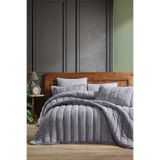 Elart Velvet Comfort Set Uyku Seti Çift Kişilik Kadife 6 parça (230x220cm) Gümüş