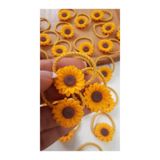 ELAS HOME Kız Çocuk Ayçiçeği Lastik Toka