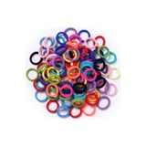 ELAS HOME Renkli Küçük Boy Bebek ve Çocuk Lastik Toka 50 li Paket