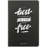 Ela's Paper Blackboard Best Things In Life Are Free Düz Ince Kapak Defter