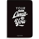 Ela's Paper Blackboard Your Oonly Limit Is You Ince Kapak Düz Çizgisiz Defter
