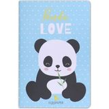 Ela's Paper Panda Love Mavi Defter