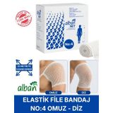 Elastik File Bandaj, No:4 Omuz Ve Diz, Esnetince 25m'ye Kadar Uzayan Tübüler Net Bandaj