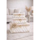 Elasu Çeyiz Zarif ve Modern Tasarımlı Kadife Kutu Seti (3’lü Set)-Elasu home