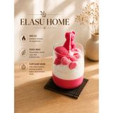 Elasu Cupcake Mum 400 cc Çikolata Esanslı %100 Soya Wax El Yapımı Dekoratif Mum - 1 Parça