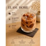 Elasu Ice Latte Mum 400 cc Kahve Esanslı Jel Mum & Soya Wax El Yapımı Dekoratif Mum - 1 Adet