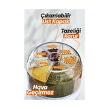 Elasya Hediyelik 360° Dönebilen Kuru Gıda ve Bakliyat Organizeri 6 Bölmeli Hava Geçirmez Saklama Kabı 6 Lt