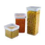 Elasya Hediyelik Vakumlu Kare Saklama Kabı - 1 Litre-