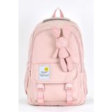 Elatae 51668 Pembe Unisex Ortopedik Çok Gözlü Günlük Seyahat Okul Sırt Çantası