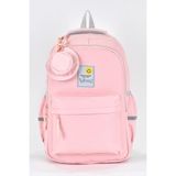 Elatae 51671 Pembe Unisex Ortopedik Çok Gözlü Günlük Seyahat Okul Sırt Çantası