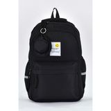 Elatae 51671 Siyah Unisex Ortopedik Çok Gözlü Günlük Seyahat Okul Sırt Çantası