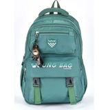 Elatae 51704 Yeşil Ortopedik Çok Gözlü Unisex Okul Sırt Çantası