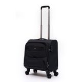 ELATAE Macbook Air - Macbook Pro 15.6&16 İnç Uyumlu Laptop Bölmeli Kabin Boy Pilot Valiz Siyah PLTVL