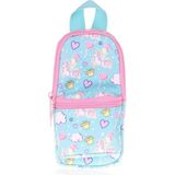 Elatae Rainbow Junior Bag Kalemlik Iki Bölmeli Kalem Kutusu Unicorn Desenli K2424 - Renkli