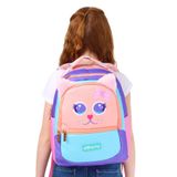 ELATAE Su Geçirmez Kumaş Kız Çocuk Çok Gözlü Ortopedik Sırt Okul Çantası L5142, Tek Ebat, Elatae-Okul-Çantası-L5142, Pembe, kız-çocuk