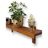 ElaWoodWorking Ela WoodWorking Dekoratif Raf, Duvar Rafı, Ahşap Raf, Tv Altı Raf, Ahşap Kitaplık Raf, Banyo Rafı