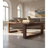 Elawoodworking Ginza Orta Sehpa Masif Ağaç Koyu Ceviz 120 x 80 Modern Tasarım ile Şık Dekor