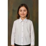 Elayza KIZ ÇOCUKLARI İÇİN PAMUKLU BEYAZ GÖMLEK/ OKUL GÖMLEĞİ 331-332