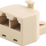 Elba 8P8C Jack- 2X8P8C Jack 2Li Rj45 Telefon Jackı Çoklayıcı Jk8464