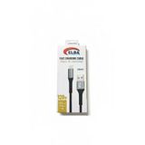 Elba ELB120-4 120W Ultra Hızlı Şarj Kablosu – USB'den Lightning'e, 1 Metre, Siyah Örgülü Tasarım