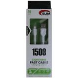 Elba Elb36-L1 1,5 Metre Micro Beyaz 3A Hızlı Şarj Kablosu