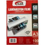 Elba Laminasyon Filmi A3 100 Mıc 100 Lü 303X426 - Yüksek Kalite Koruma ve Geliştirme