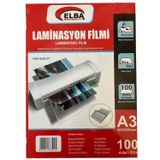 Elba Laminasyon Filmi A3 100 Micron 303X426Mm (100 Lü Paket)
