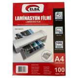 Elba Laminasyon Filmi A4 100 Mic 100 Lu Paket