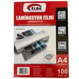 Elba Laminasyon Filmi A4 100 Micron 100 Lü 216 X 303 Mm Laminasyon Filmi