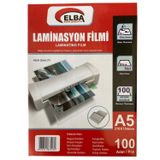 Elba Laminasyon Filmi A5 100 Micron 154X216Mm (100 Lü Paket)
