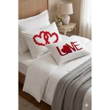 Elbasan Tekstil 50 x 70 Cm Yastık Kılıfı Love 1 Çift Fermuarlı