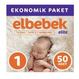 Elbebek Elite No:1 Yenidoğan 50 Adet Bebek Bezi
