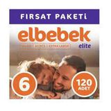 Elbebek Elite No:6 XLarge 120 Adet Bebek Bezi