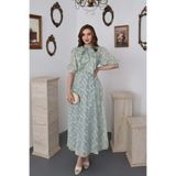 Elbee Fashion Woman Mint Fiyonklu Elbise