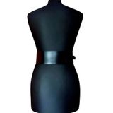 Elbise Üzerine Şık Deri Korse Harness