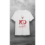 Elbiseciniz 23 Ni?san Cumhuriyetimizin 100. Yılına Özel Atatürk Imza Baskılı Beyaz Süprem T-Shirt/tişört - 2XL