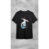 Elbiseciniz Baskılı Siyah Tişört Tsubasa ve Futbol Tasarımlı Unisex Kişiye Özel Tişört - 6 Yaş